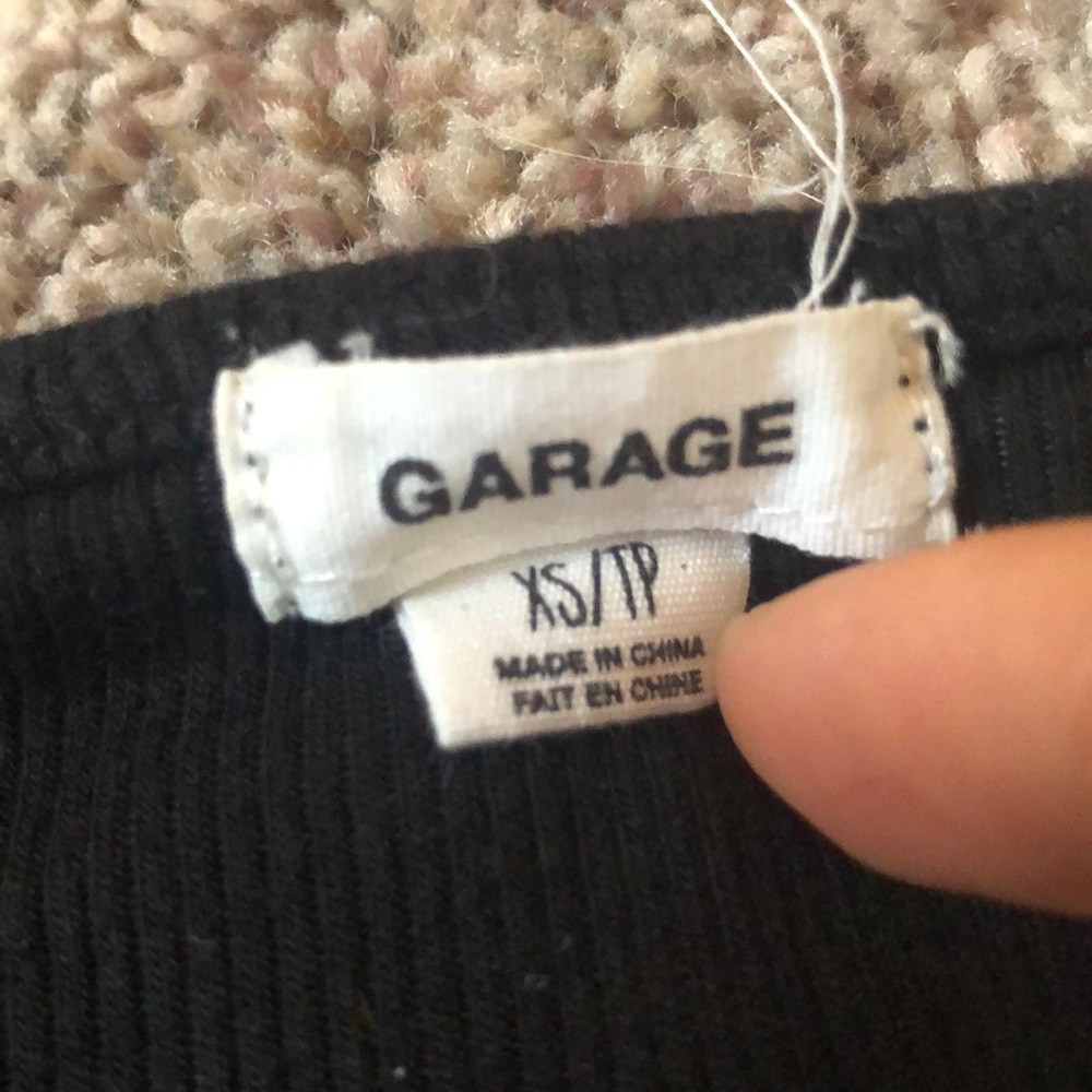 Black 3 quarter sleeve dress shirt - Picture 2 of 2